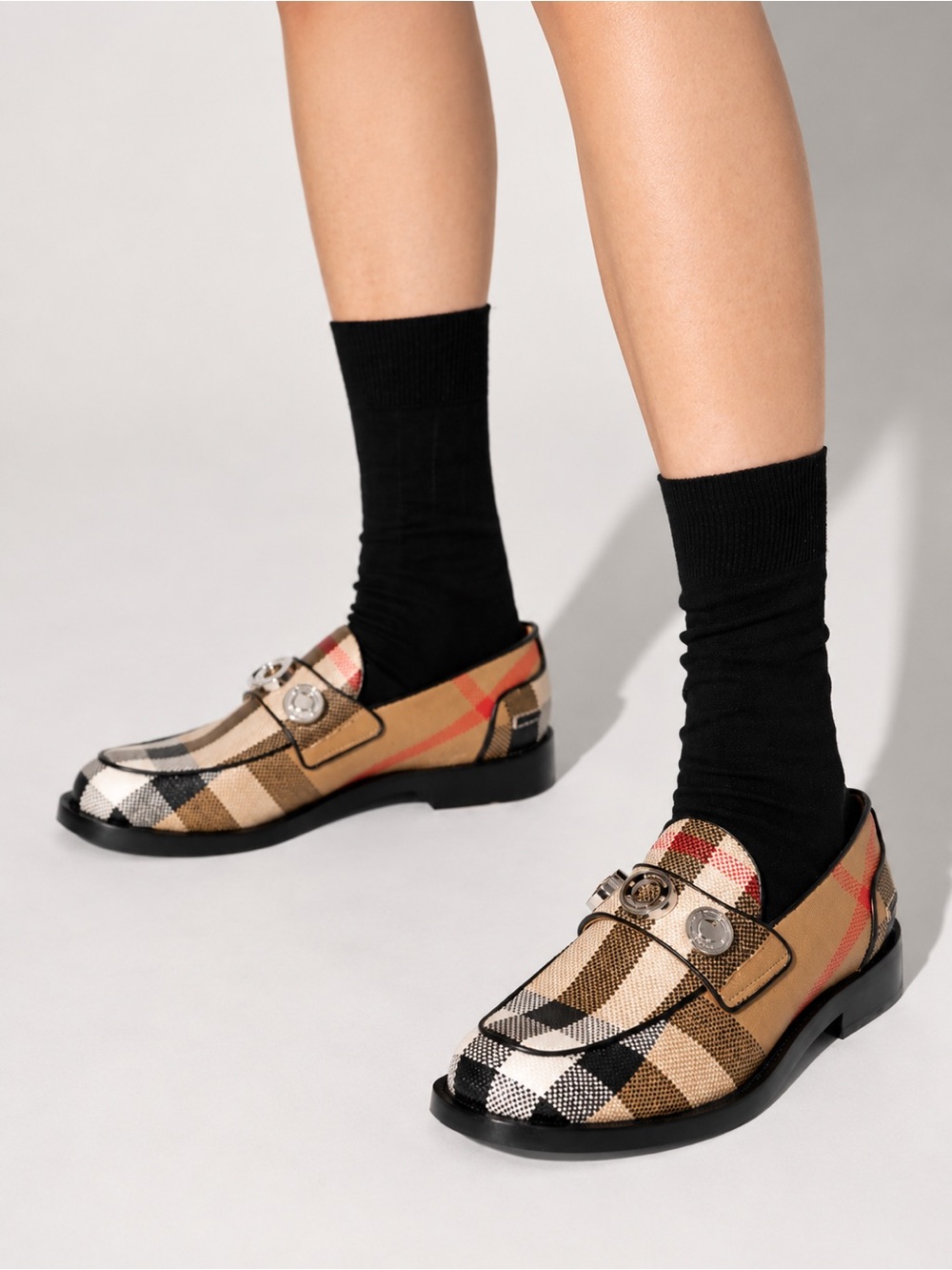 Burberry Broadbrook Signature Burberry check loafers size eu 40
